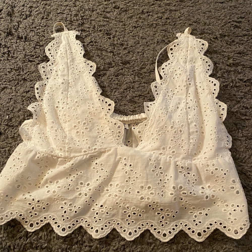 Lacy crop top
